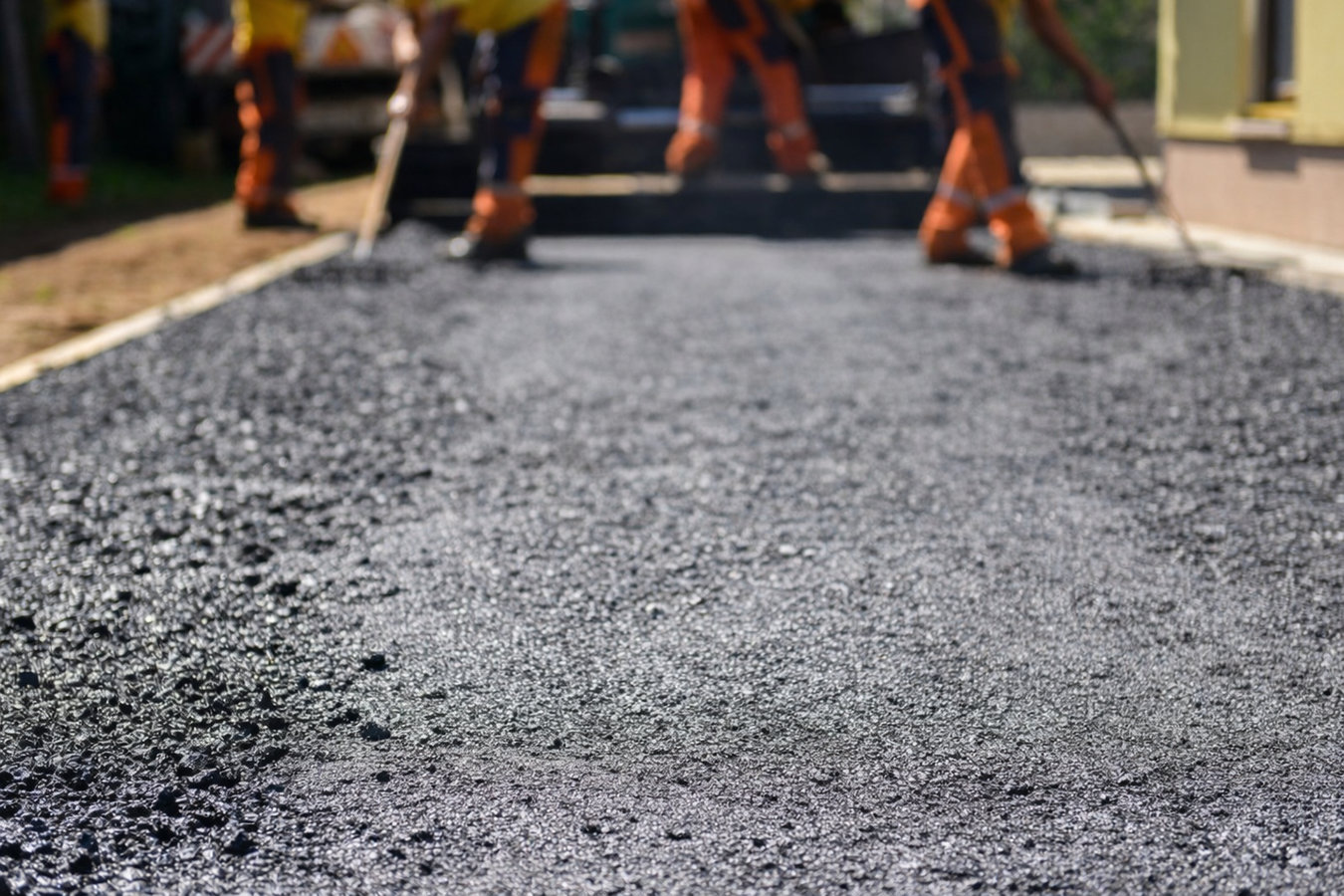 Concrete parking lot building